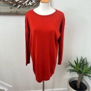 Eileen fisher 100% merino‎ wool tunic sweater ladies size M Petite